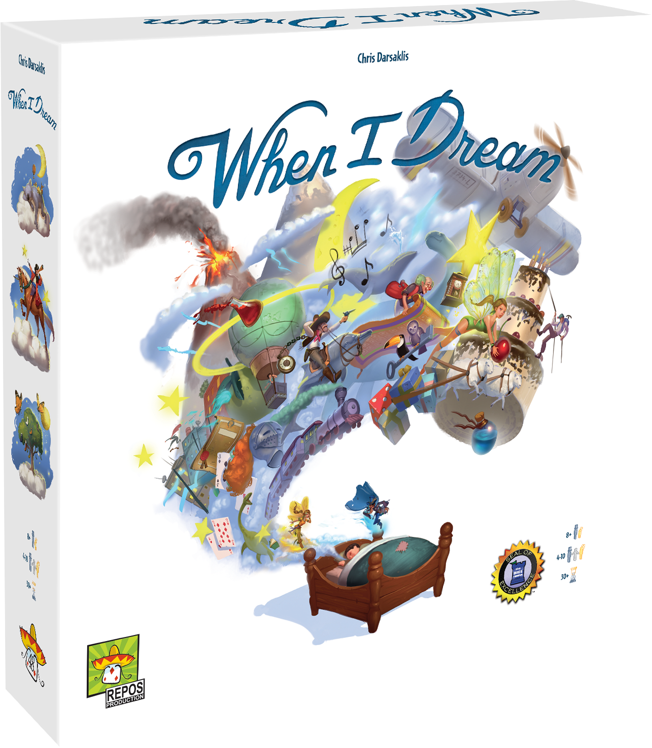Drawlab Entertainment When I Dream Board Game, Family Fun, Imagination, 2-10 Players
