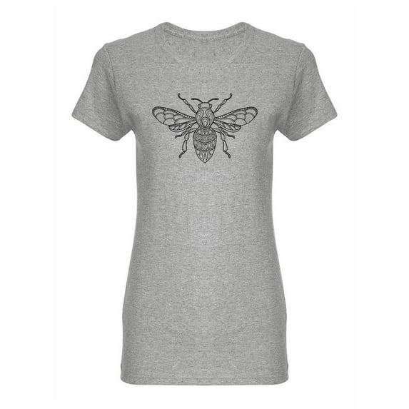 Drawn Bee T-Shirt Women -Image by Shutterstock, Female Medium