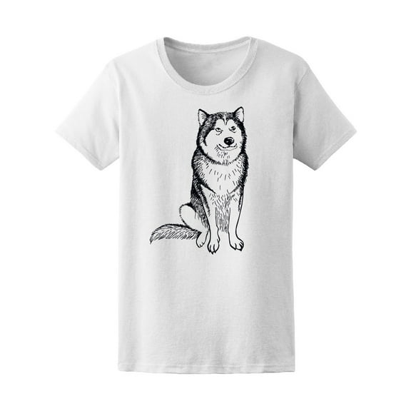 Drawn Husky T-Shirt Men -Image by Shutterstock, Male XX-Large
