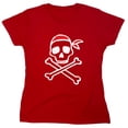 thumbnail image 1 of Drawn Skull Sarcastic Humor Novelty Funny Women's Casual Tees, 1 of 3