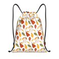 thumbnail image 1 of Drawstring Backpack - Autumn Pears Splash Proof Small Drawstring Gym Bag for Women Men, Cinch Sports String Bag Backpack for Travel Swimming Beach, 1 of 8