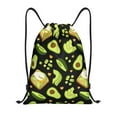 thumbnail image 1 of Drawstring Backpack - Avocado Toast Splash Proof Small Drawstring Gym Bag for Women Men, Cinch Sports String Bag Backpack for Travel Swimming Beach, 1 of 8