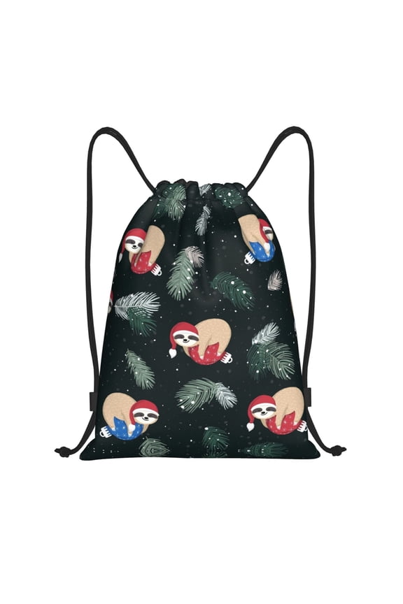 Drawstring Backpack - Baby Sloths Splash Proof Small Drawstring Gym Bag for Women Men, Cinch Sports String Bag Backpack for Travel Swimming Beach