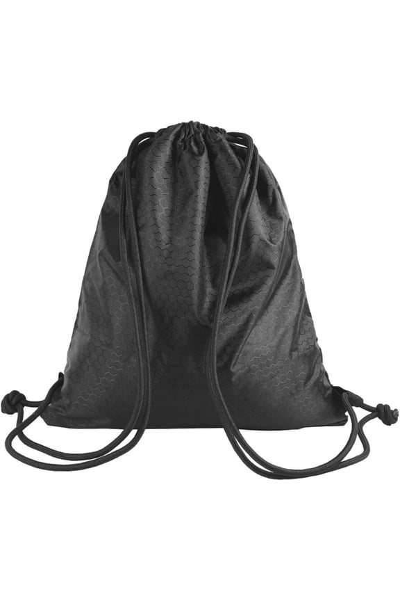 Drawstring Backpack Bag, Waterproof Draw String Back Sack with Zip Pocket, Gym Drawstring Bags Swim Bag for Men Women