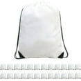 thumbnail image 1 of Drawstring Backpack Bags 20|30|50 Packs Reflective String Bags for Gym Sport Trip Cinch Sack DIY for Women Men, 1 of 6
