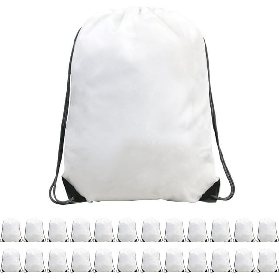 Drawstring Backpack Bags 20|30|50 Packs Reflective String Bags for Gym Sport Trip Cinch Sack DIY for Women Men