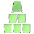 thumbnail image 1 of Drawstring Backpack Bags Sports Cinch Sack - Shoulder Sling Bag - Cinch Sack Drawstring Backpack - String Bag Backpack, for Traveling Gym Sports, Carrying Books, Clothes, Shoes - Lot of 6., 1 of 7