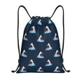 thumbnail image 1 of Drawstring Backpack - Big Mouth Shark Gym Bag for Women Men Water Resistant Drawstring Bags Sackpack for Gym Shopping Sport Yoga, 1 of 8