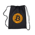 thumbnail image 1 of Drawstring Backpack - Bitcoin, 1 of 2