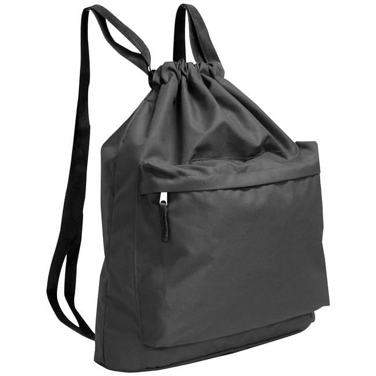 Debco Drawstring Backpack Drawstring Backpack, Black - Set of 2 - Walmart.com