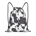 thumbnail image 1 of Drawstring Backpack - Black And White Sheeps Splash Proof Small Drawstring Gym Bag for Women Men, Cinch Sports String Bag Backpack for Travel Swimming Beach, 1 of 8