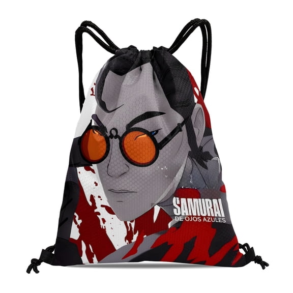 Drawstring Backpack for Blue Eye Samurai Drawstring Pocket Adults Women Men Party Favor Bags Sports for Gym Travel Swimming Hiking Camping Tote Bag 11.8  15.7 in