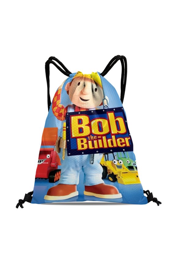 Drawstring Backpack for Bob the Builder Bob the Builder Drawstring Pocket Adults Women Men Party Favor Bags Sports for Swimming Gym Travel Hiking Camping Tote Bag 11.8 × 15.7 in