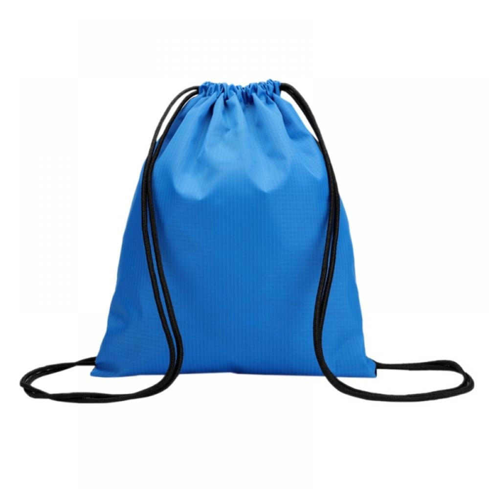 2PCS Drawstring Backpack Bags Black Gym Bulk Cinch Tote Sackpack Sack Bulk  String Bag Backpack Storage Bag for Party Gym Sports Shopping(Black+Blue)