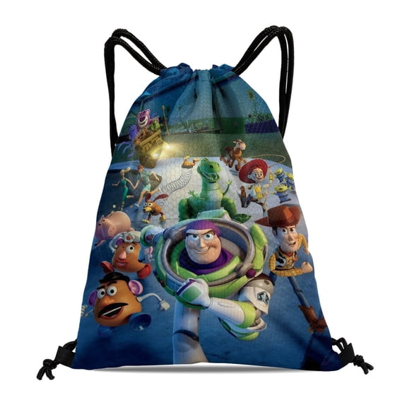 Drawstring Backpack for Buzz Lightyear Party Favor Bags Sackpack Adults Women Men Sports for Gym Travel Swimming Hiking Camping Tote Bag 11.8 15.7 in