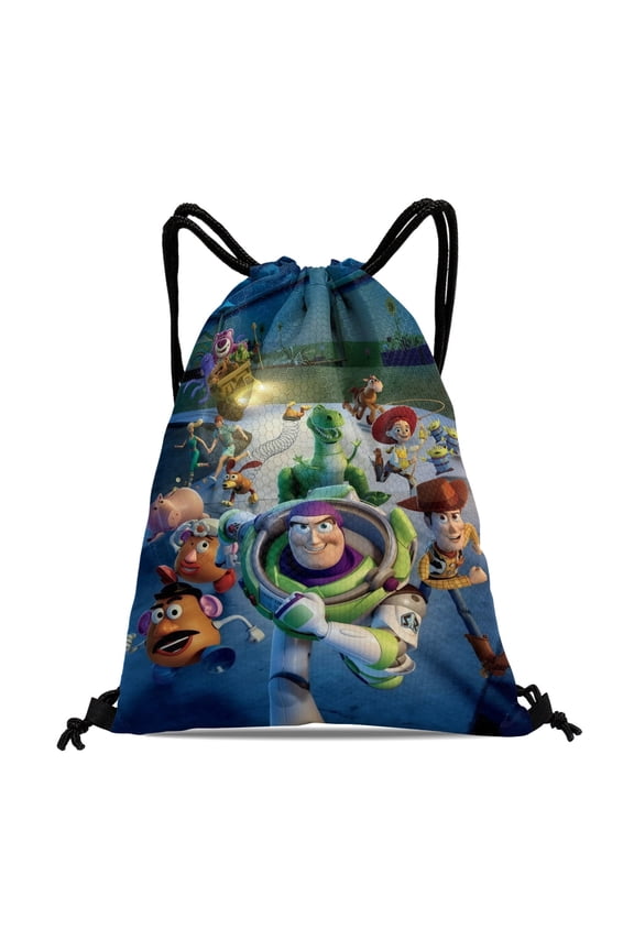 Drawstring Backpack for Buzz Lightyear Party Favor Bags Sackpack Adults Women Men Sports for Gym Travel Swimming Hiking Camping Tote Bag 11.8 15.7 in