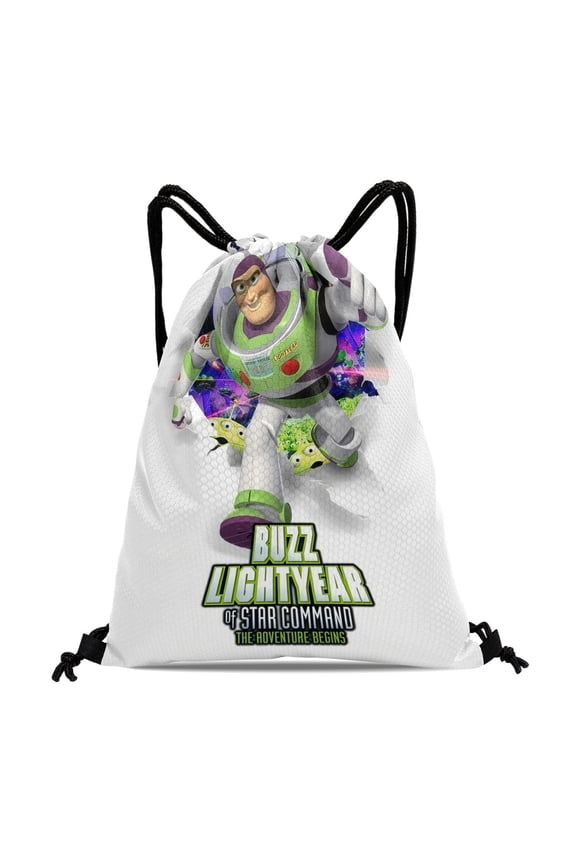 Drawstring Backpack for Buzz Lightyear Sackpack Women Men Adults Party Favor Bags Sports for Gym Travel Swimming Hiking Camping Tote Bag 11.8 15.7 in