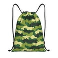 thumbnail image 1 of Drawstring Backpack - Camo Green Classic Splash Proof Small Drawstring Gym Bag for Women Men, Cinch Sports String Bag Backpack for Travel Swimming Beach, 1 of 8