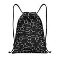 thumbnail image 1 of Drawstring Backpack - Chemistry Formulas 1 Splash Proof Small Drawstring Gym Bag for Women Men, Cinch Sports String Bag Backpack for Travel Swimming Beach, 1 of 8