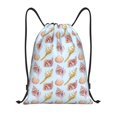thumbnail image 1 of Drawstring Backpack - Conch Shell No.J97 Splash Proof Small Drawstring Gym Bag for Women Men, Cinch Sports String Bag Backpack for Travel Swimming Beach, 1 of 8