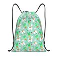 Drawstring Backpack Cute Alpaca 1 Splash Proof Small Drawstring Gym