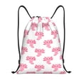 thumbnail image 1 of Drawstring Backpack - Cute Axolotl pink Splash Proof Small Drawstring Gym Bag for Women Men, Cinch Sports String Bag Backpack for Travel Swimming Beach, 1 of 8