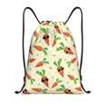 thumbnail image 1 of Drawstring Backpack - Cute Carrot Sunglasses Splash Proof Small Drawstring Gym Bag for Women Men, Cinch Sports String Bag Backpack for Travel Swimming Beach, 1 of 8