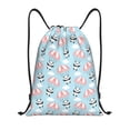 thumbnail image 1 of Drawstring Backpack - Cute Panda Flying in the Sky Splash Proof Small Drawstring Gym Bag for Women Men, Cinch Sports String Bag Backpack for Travel Swimming Beach, 1 of 8