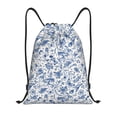 thumbnail image 1 of Drawstring Backpack - Cute Rabbit Flower Butterfly Rose Splash Proof Small Drawstring Gym Bag for Women Men, Cinch Sports String Bag Backpack for Travel Swimming Beach, 1 of 8