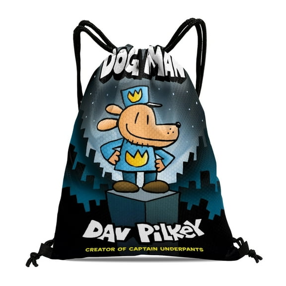 Drawstring Backpack for Dog Man Drawstring Pocket Adults Women Men Party Favor Bags Sports for Gym Travel Swimming Hiking Camping Tote Bag 11.8 × 15.7 in