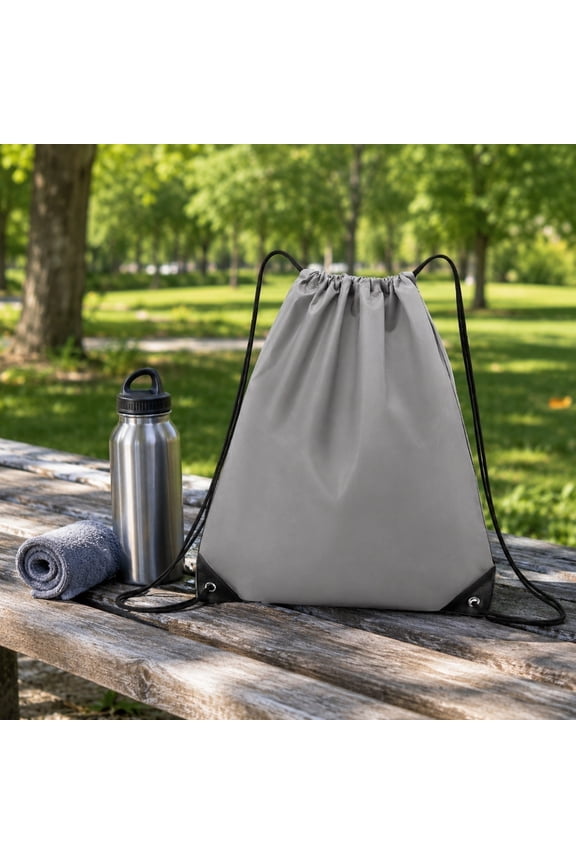Drawstring Backpack Durable Water Resistant Sackpack, Lightweight Sports String Cinch Bag, Large Capacity Portable Gym Backpack for Outdoor Camping Beach Soccer Basketball Yoga
