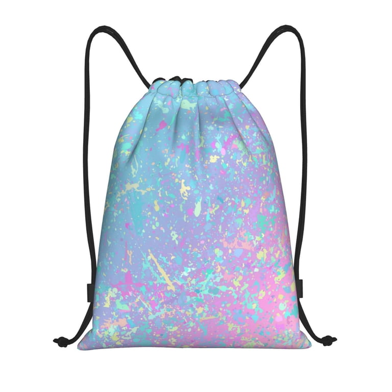Drawstring Backpack - Fantasy Gradient Splash Proof Small  display picture 3