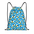 thumbnail image 1 of Drawstring Backpack - Flying Bees Splash Proof Small Drawstring Gym Bag for Women Men, Cinch Sports String Bag Backpack for Travel Swimming Beach, 1 of 8
