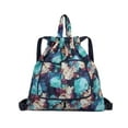 thumbnail image 1 of Drawstring Backpack Foldable Storage Travel Sports Gym Bag for Daily Use, 1 of 6