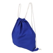 Drawstring Backpack Foldable String Storage Bag Pouch for Travel Outdoor Students UseSapphire Blue