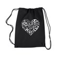 thumbnail image 1 of Drawstring Backpack - Heart Notes, 1 of 2