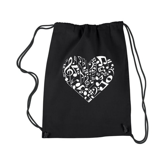 Drawstring Backpack - Heart Notes
