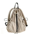 thumbnail image 1 of Drawstring Backpack Large Capacity Backpack School Backpack Teen Ruched Backpack, 1 of 8