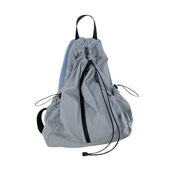 Drawstring Backpack Large Capacity Backpack School Backpack Teen Ruched Backpack