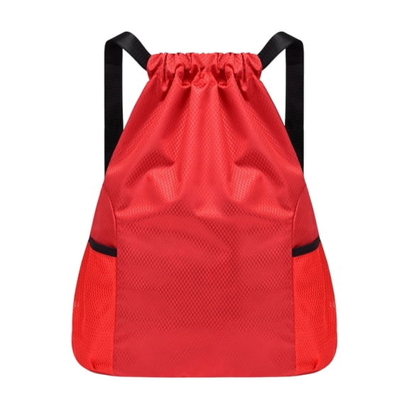 Drawstring Backpack Lightweight Water-Repellent Large Capacity Storage Bag for Men Women Students Gym Travel Daily Use
