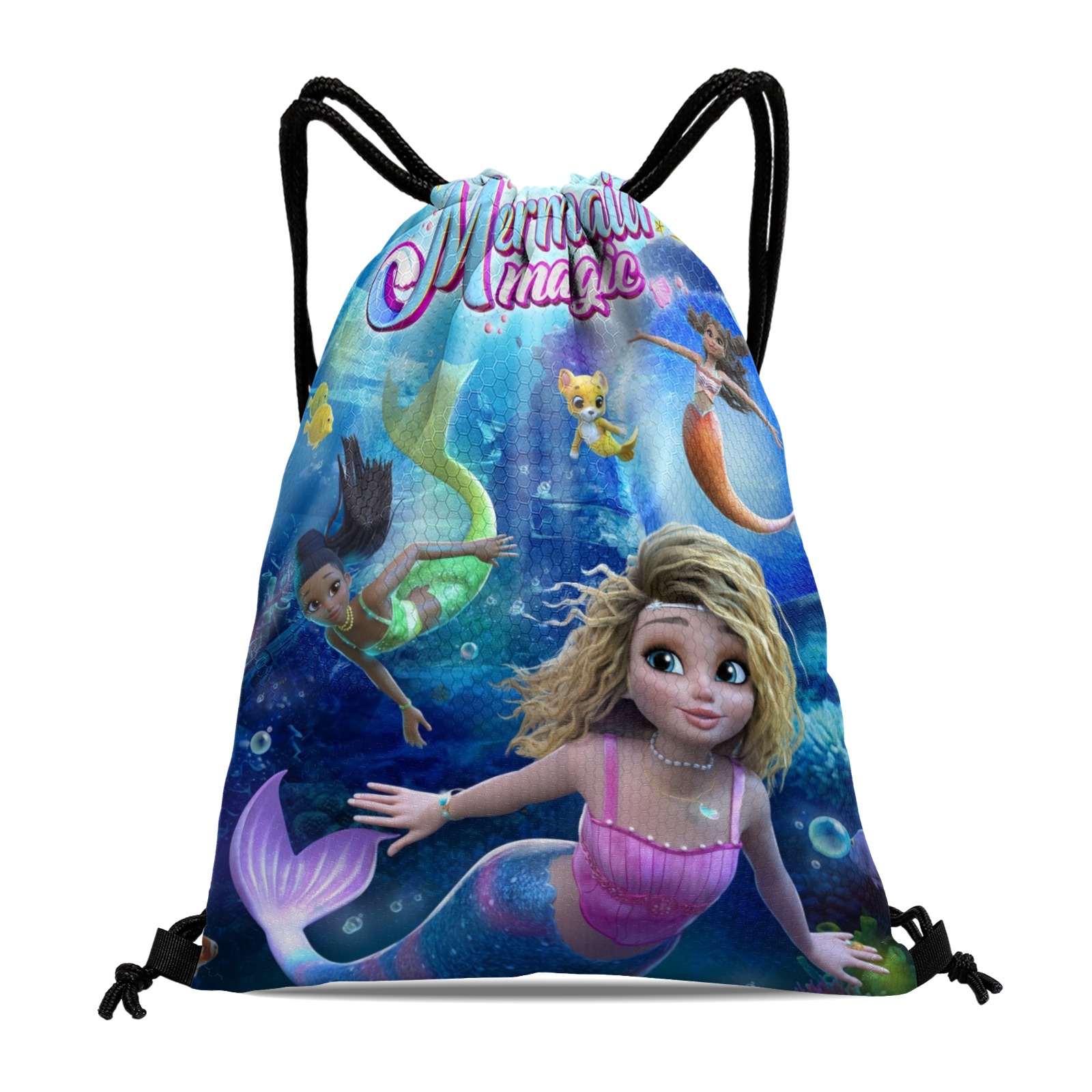 Drawstring Backpack for Mermaid Magic Sackpack Adults Women Men Party ...