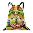 thumbnail image 1 of Drawstring Backpack for Mighty Morphin Power Rangers Sackpack Women Men Adults Party Favor Bags Sports for Gym Travel Swimming Hiking Camping Tote Bag 11.8 × 15.7 in, 1 of 7