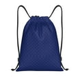 thumbnail image 1 of Drawstring Backpack - Navy Blue Splash Proof Small Drawstring Gym Bag for Women Men, Cinch Sports String Bag Backpack for Travel Swimming Beach, 1 of 8
