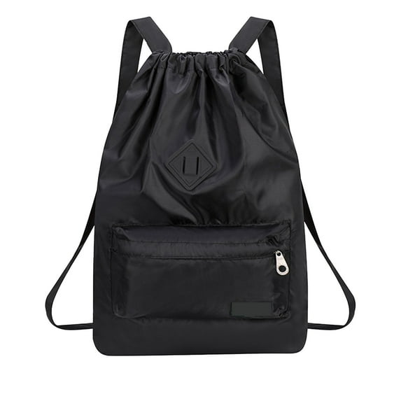 Drawstring Backpack Nylon Large Capacity, Lightweight Outdoor Sports Travel Backpack, Versatile Cinch Top Bag with Dry-Wet Separation for Swimming, Gym, Camping, and Hiking