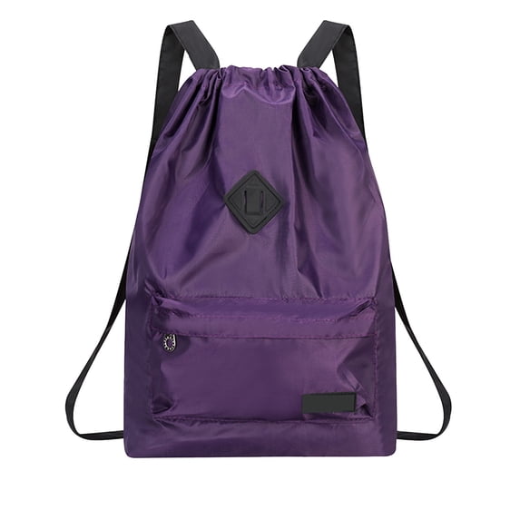 Drawstring Backpack Nylon Large Capacity, Lightweight Outdoor Sports Travel Backpack, Versatile Cinch Top Bag with Dry-Wet Separation for Swimming, Gym, Camping, and Hiking