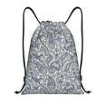 thumbnail image 1 of Drawstring Backpack - Paisley Pattern No.9018 Splash Proof Small Drawstring Gym Bag for Women Men, Cinch Sports String Bag Backpack for Travel Swimming Beach, 1 of 8