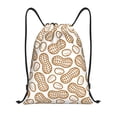thumbnail image 1 of Drawstring Backpack - Peanuts7 Splash Proof Small Drawstring Gym Bag for Women Men, Cinch Sports String Bag Backpack for Travel Swimming Beach, 1 of 8