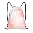 thumbnail image 1 of Drawstring Backpack - Pink Marble Splash Proof Small Drawstring Gym Bag for Women Men, Cinch Sports String Bag Backpack for Travel Swimming Beach, 1 of 8