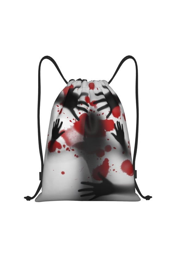Drawstring Backpack - Shadows Behind Splash Proof Small Drawstring Gym Bag for Women Men, Cinch Sports String Bag Backpack for Travel Swimming Beach
