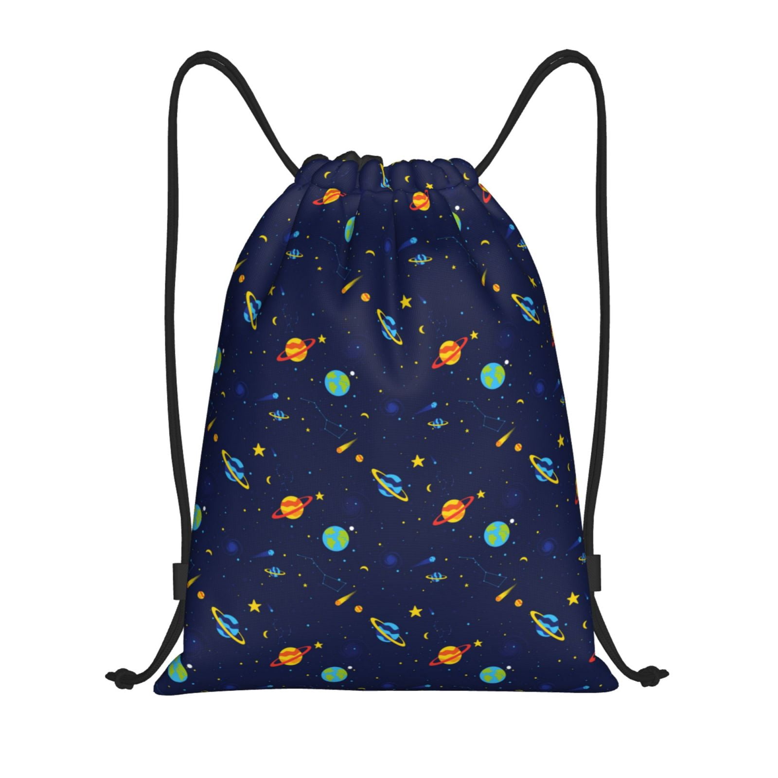 Drawstring Backpack Space Galaxy Sports Gym Bag for Men Women ...
